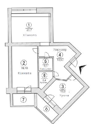 2-кімнатна 81.7 м² в ЖК на вул. Вокзальна, 53 від 14 800 грн/м², смт Глеваха