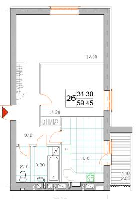 2-комнатная 59.45 м² в ЖК Именно Тот от 13 500 грн/м², пгт Немешаево