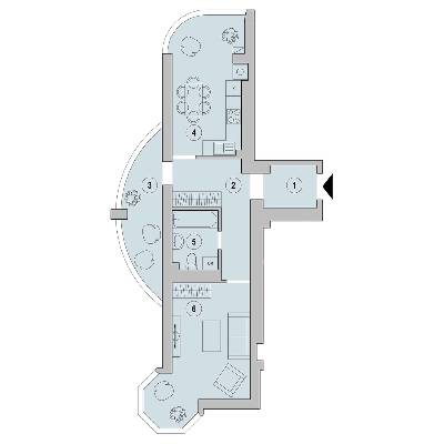 1-комнатная 52 м² в ЖК Cherry Town от 15 000 грн/м², г. Вишневое