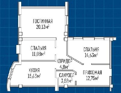 Трикімнатні в ЖК Лондон Парк