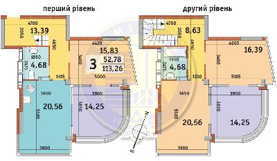 Дворівнева 113.26 м² в ЖК Урлівський-2 від 30 243 грн/м², Київ