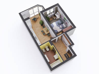1-кімнатна 42.6 м² в ЖК Sky від 16 500 грн/м², м. Ірпінь