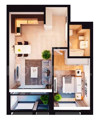 1-кімнатна 55.22 м² в ЖК Montreal House від 65 156 грн/м², Київ