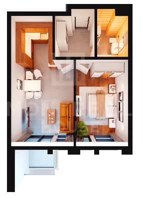 1-кімнатна 52.28 м² в ЖК Montreal House від 53 225 грн/м², Київ