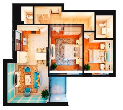 2-кімнатна 70.6 м² в ЖК Montreal House від 50 476 грн/м², Київ