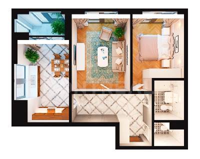 2-кімнатна 67.15 м² в ЖК Montreal House від 64 975 грн/м², Київ