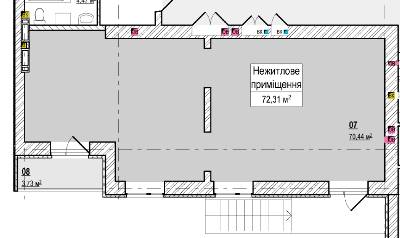 Приміщення вільного призначення 72.31 м² в ЖК Вишгород Сіті Парк від забудовника, м. Вишгород