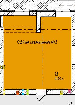 Офіс 44.76 м² в ЖК Вишгород Сіті Парк від забудовника, м. Вишгород