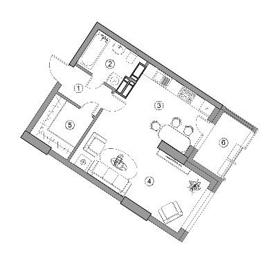 1-кімнатна 45.02 м² в ЖК Aria від 59 000 грн/м², Київ