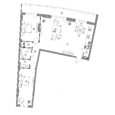 3-кімнатна 128.29 м² в ЖК Aria від 68 400 грн/м², Київ