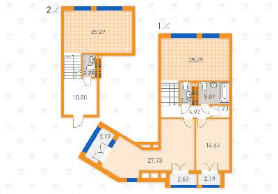 2-комнатная 102.07 м² в ЖК SOLAR CITY от 21 160 грн/м², Киев