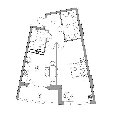 1-кімнатна 64.66 м² в ЖК Aria від 84 000 грн/м², Київ