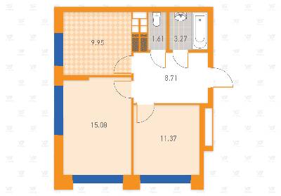 2-комнатная 49.99 м² в ЖК SOLAR CITY от застройщика, Киев
