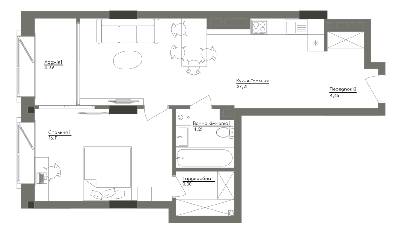 1-кімнатна 60.18 м² в ЖК Washington Concept House від 72 690 грн/м², Київ