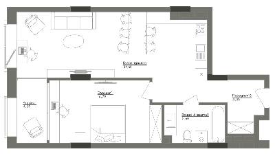 1-кімнатна 66.23 м² в ЖК Washington Concept House від 49 451 грн/м², Київ