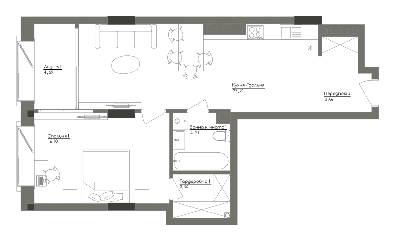 1-кімнатна 60.21 м² в ЖК Washington Concept House від 49 451 грн/м², Київ