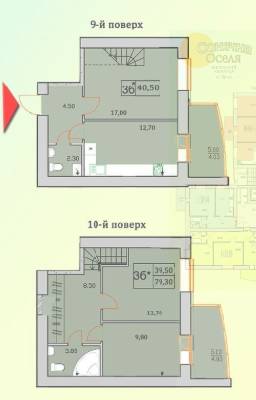 Дворівнева 79.3 м² в ЖК Сонячна Оселя від 20 000 грн/м², м. Буча