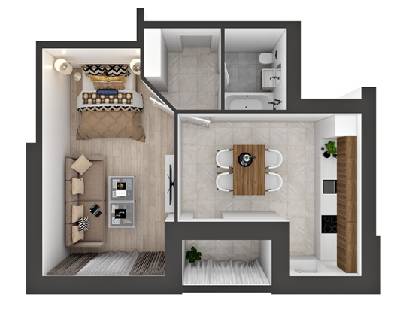 1-кімнатна 49.16 м² в ЖК SkyCity від 17 700 грн/м², м. Бориспіль