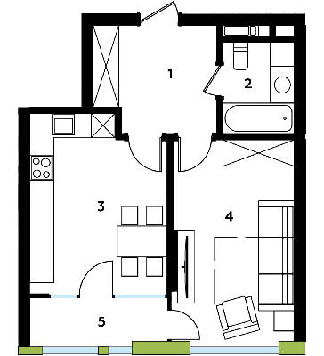 1-кімнатна 45.38 м² в ЖК Madison Gardens від 17 955 грн/м², м. Бровари