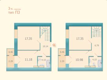 3-кімнатна 87.49 м² в ЖК Козацький від 22 000 грн/м², Київ