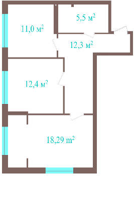 2-кімнатна 59.54 м² в ЖК Метрополія від 33 000 грн/м², Київ