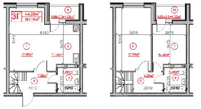3-комнатная 80.06 м² в ЖК Рідне місто от 15 700 грн/м², Киев