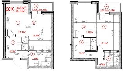 3-комнатная 86.54 м² в ЖК Рідне місто от 15 700 грн/м², Киев