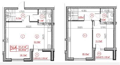 3-комнатная 89.89 м² в ЖК Рідне місто от 15 700 грн/м², Киев