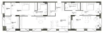 4-кімнатна 145.78 м² в ЖК Washington Concept House від 62 011 грн/м², Київ