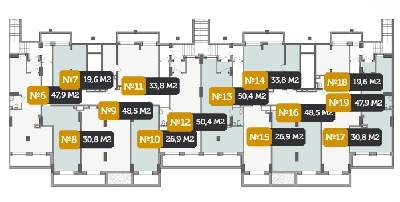 Офис 48.5 м² в ЖК West House от застройщика, Киев