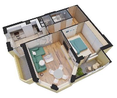 2-кімнатна 60.8 м² в ЖК Solo Park від 30 100 грн/м², Київ