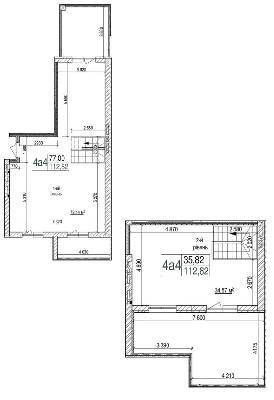4-кімнатна 112.82 м² в ЖК Панорама від забудовника, Київ