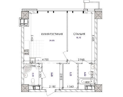1-кімнатна 60.2 м² в ЖК Park Avenue VIP від забудовника, Київ