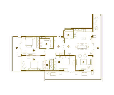 4-комнатная 288.1 м² в ЖК Obolon Residences от 82 200 грн/м², Киев