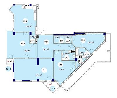 4-комнатная 200 м² в ЖК Andersen от 31 400 грн/м², Киев