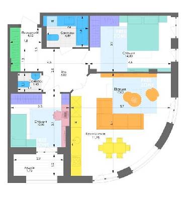 2-кімнатна 71.81 м² в ЖК Respublika від 34 000 грн/м², Київ