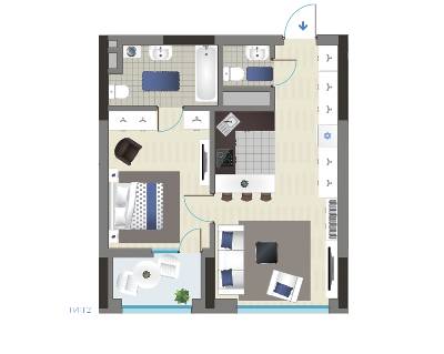1-комнатная 47.77 м² в ЖК Славутич 2.0 от 32 000 грн/м², Киев