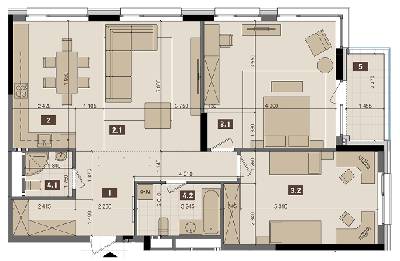 2-комнатная 108.71 м² в ЖК Tetris Hall от 149 250 грн/м², Киев