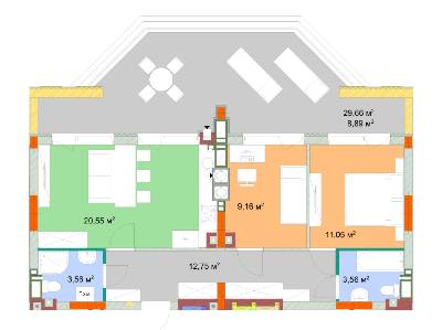 2-кімнатна 69.52 м² в ЖК На Прорізній від 21 000 грн/м², смт Гостомель