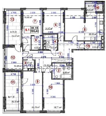 5+ комнат 195.42 м² в ЖК Ярославов Град от 70 450 грн/м², Киев
