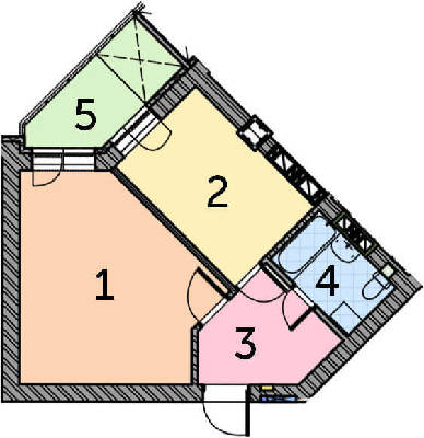 1-кімнатна 42.38 м² в ЖК Британіка від 16 000 грн/м², м. Ірпінь