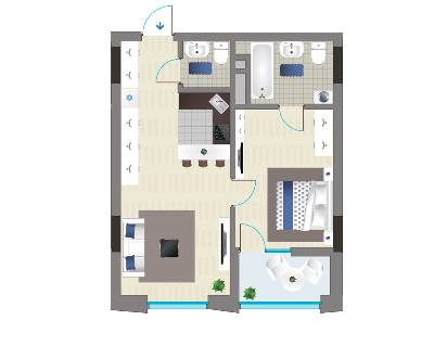 1-комнатная 48.1 м² в ЖК Славутич 2.0 от 32 000 грн/м², Киев