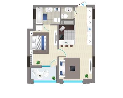 1-комнатная 48.83 м² в ЖК Славутич 2.0 от 32 000 грн/м², Киев