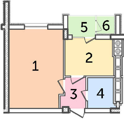 1-кімнатна 38.87 м² в ЖК Парковий від 16 000 грн/м², м. Ірпінь