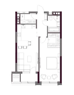 1-кімнатна 58.79 м² в БФК A136 Highlight Tower від 101 265 грн/м², Київ