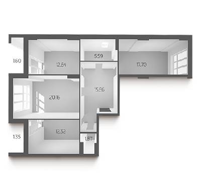 3-комнатная 89.09 м² в ЖК L-квартал от 28 000 грн/м², Киев