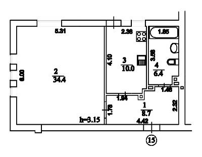 2-кімнатна 59.5 м² в ЖК Comfort Club від 36 350 грн/м², Київ