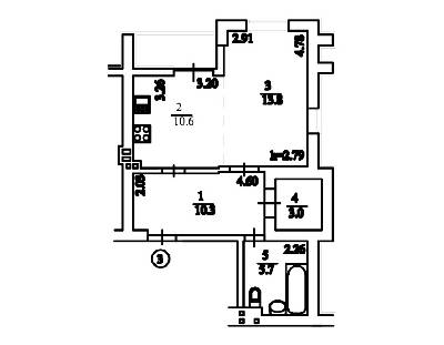 1-кімнатна 44.8 м² в ЖК Comfort Club від 39 300 грн/м², Київ