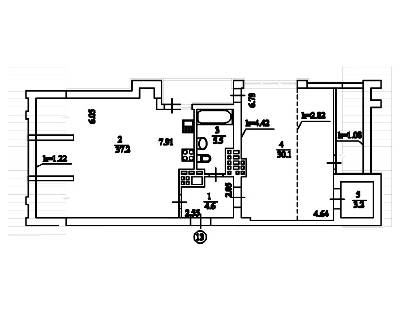 2-кімнатна 82.2 м² в ЖК Comfort Club від 38 250 грн/м², Київ