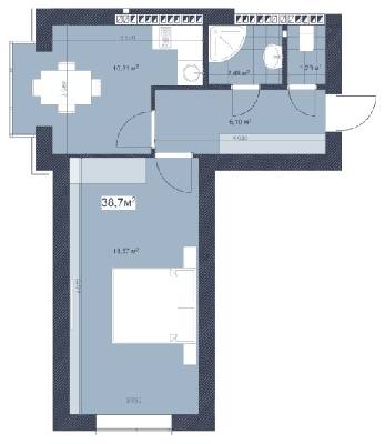 1-комнатная 38.7 м² в ЖК Sky Hill от 35 800 грн/м², Киев